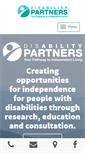 Mobile Screenshot of disabilitypartners.org