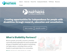 Tablet Screenshot of disabilitypartners.org